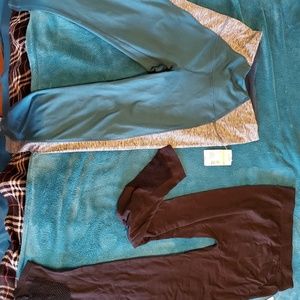 Work out capris, shirts and tank top